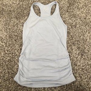 Womens Athleta Seamless Sides Tank Top Shirt Size Xs Fitted Athletic Racer back